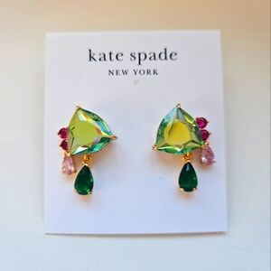 kate spade Green and Gold Earrings